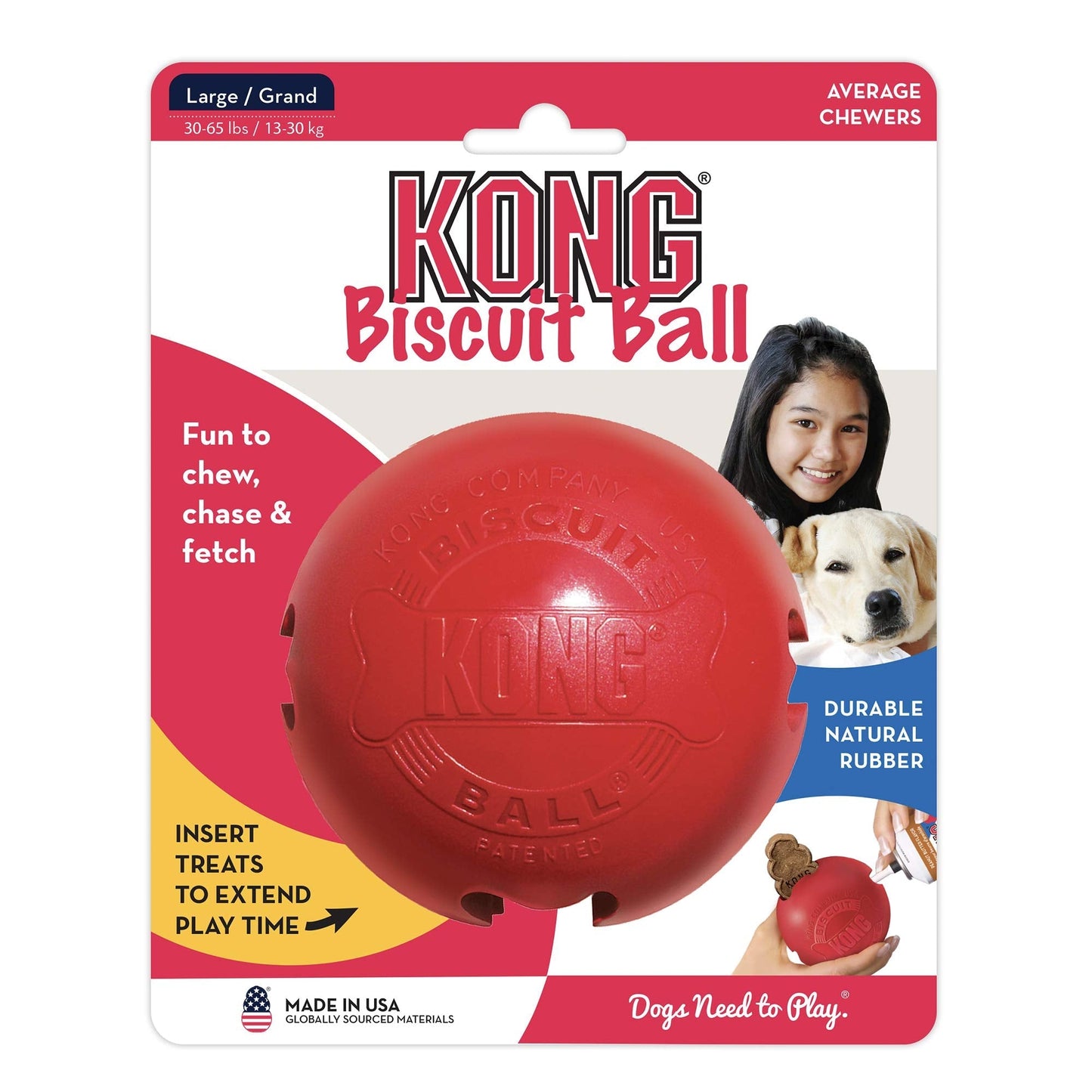 Treat Dispensing Biscuit Ball Toy