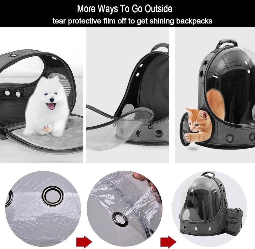 Premium Space Capsule Dog Backpacks