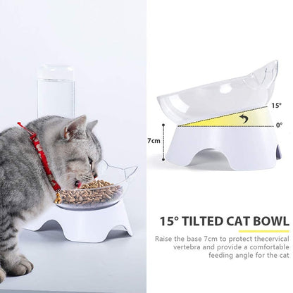 Siphon Durable 15° Tilted Cat Bowl