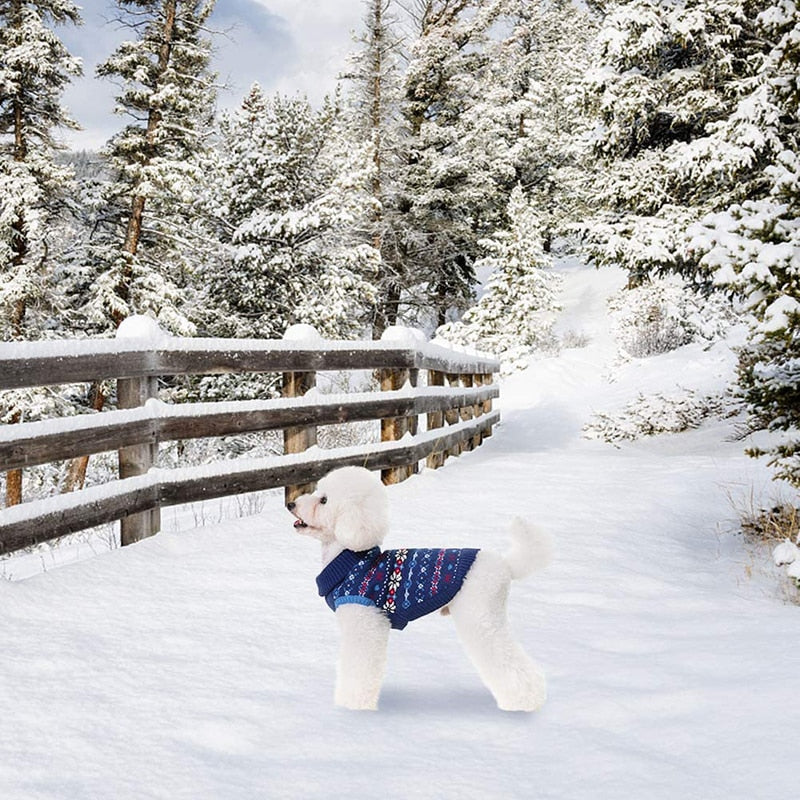 Acrylic Classic Snowflake Dog Sweater