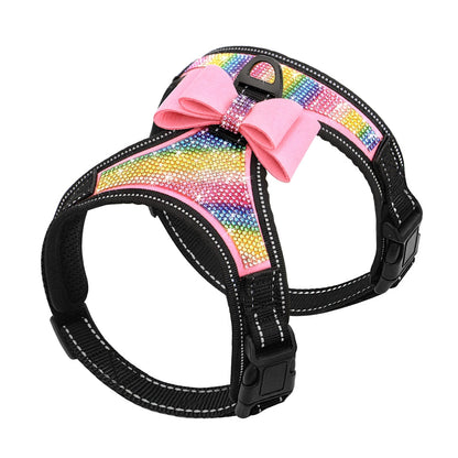 Rhinestone Bowknot Dog Harness