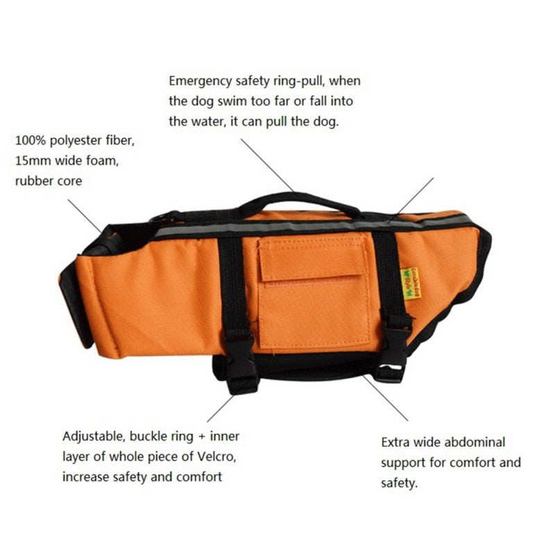 Vibrant Safety Dog Life Vest