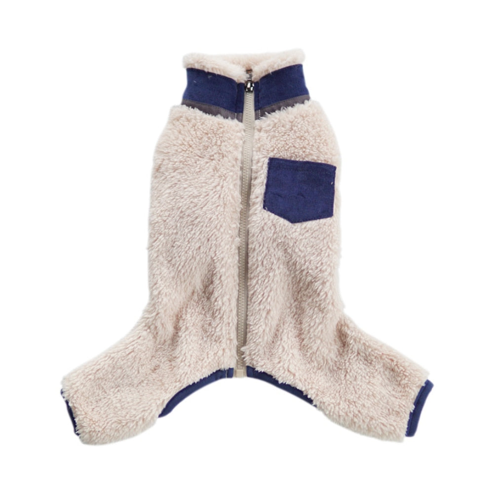 Soft Plush Winter Dog Jumpsuit