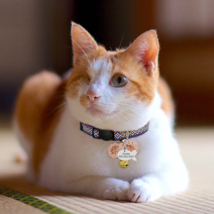 Quick Release Custom Nylon Cat Collar