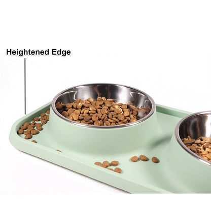 Elegant Design Double Pet Bowl