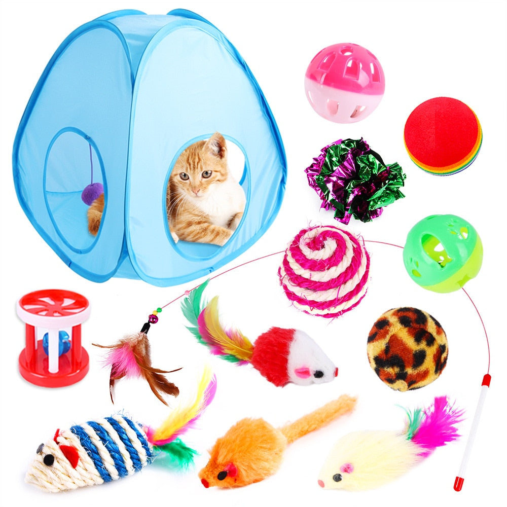 13 Pack Assorted Cat Toys