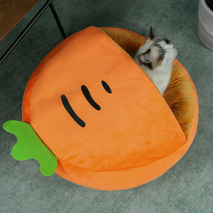 Soft Plush Carrot Pets Bed