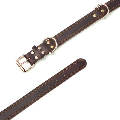 Vintage Genuine Leather Dog Collar