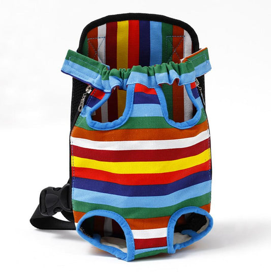 Rainbow Pet Front Backpack Carrier