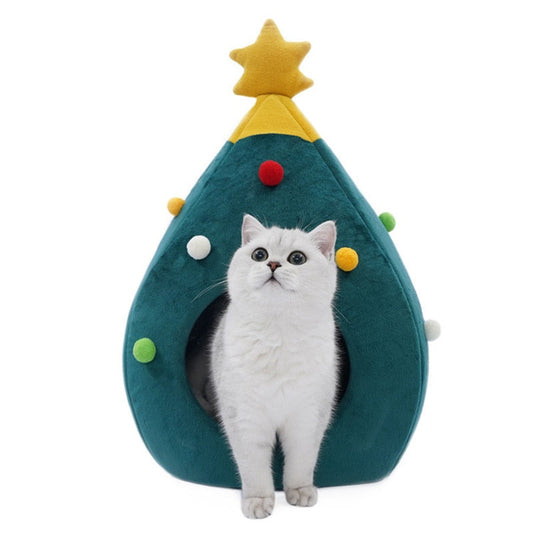 Christmas Tree Cat House