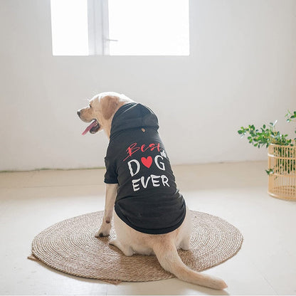 Fashion Print Large Dog Hoodie