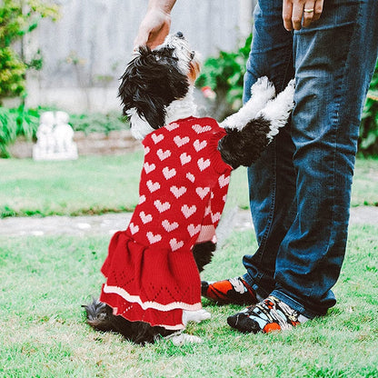 Cute Heart Warm Dog Sweater