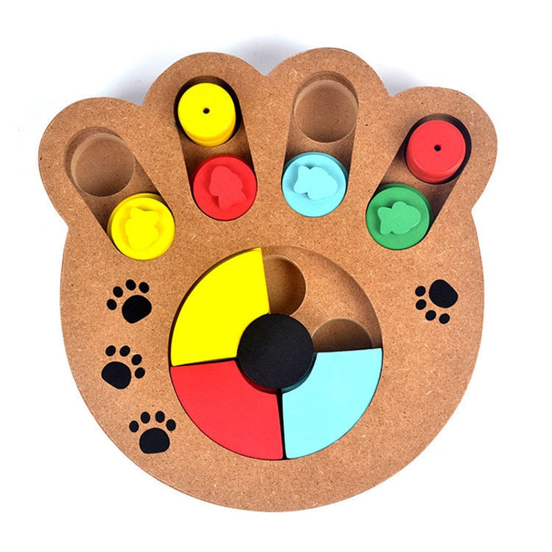Wooden Puzzle Slow Feeder Toy