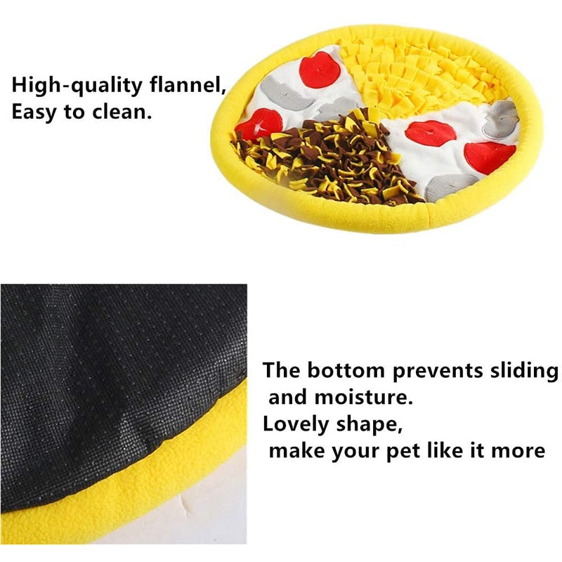 Lovely Pizza Shape Dog Snuffle Toy