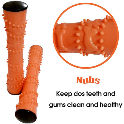 Squeaky Molar Stick Dental Dog Toy