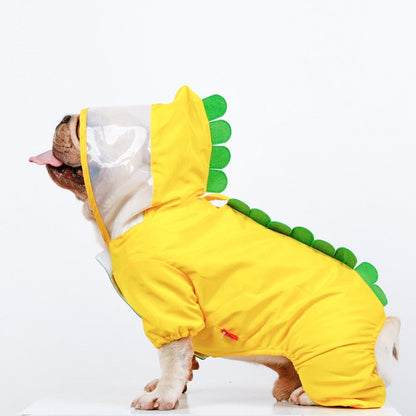 Cute Dinosaur Cosplay Dog Raincoat