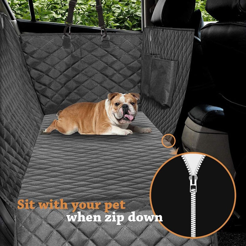 Durable Pocket Side Flap Dog Car Seat Cover