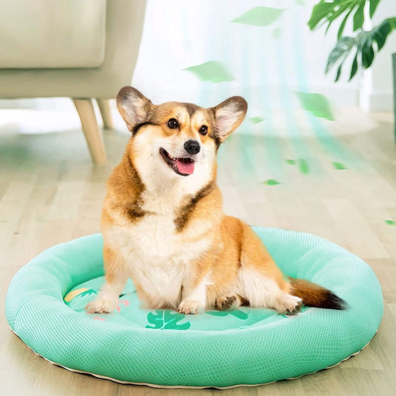 Summer Ice Silk Mesh Pet Mat