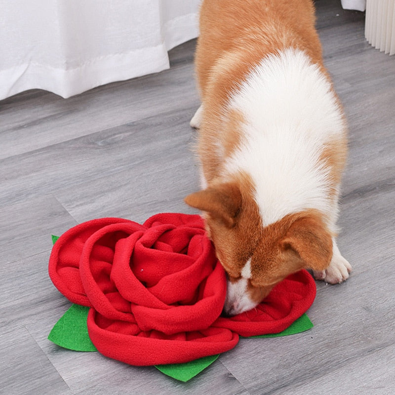 Rose Flower Dog Snuffle Mat