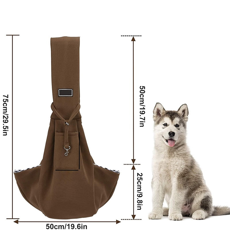 Wide Shoulder Strap Dog Sling Bag