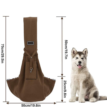 Wide Shoulder Strap Dog Sling Bag