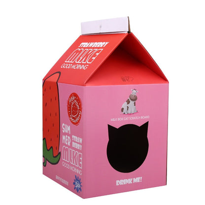 Cute Strawberry Cat Scratcher Nest