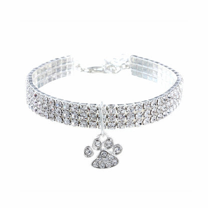 Shiny Crystal Pet Cat Collar