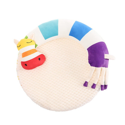 Rainbow Fluffy Single Pet Bed