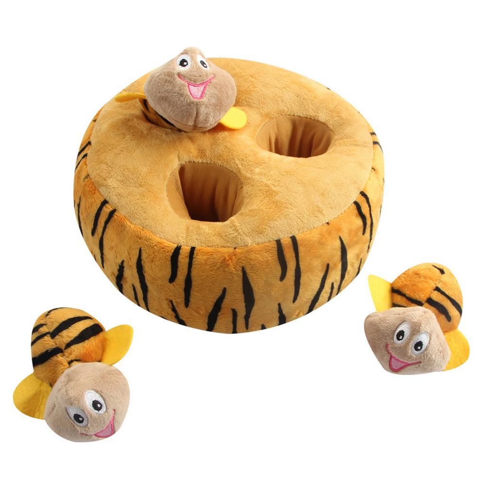 Plush Bee Dog Snuffle Toy