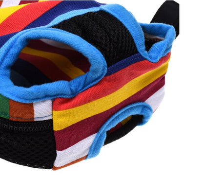 Rainbow Pet Front Backpack Carrier