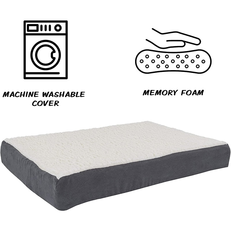 Super Elastic Fleece Memory Foam Dog Bed