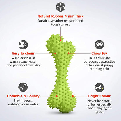 Bite Resistant Bouncy Dog Bone Toy