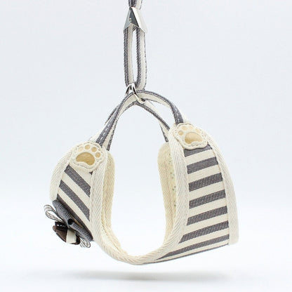 Fashion Striped Small Dog Harness