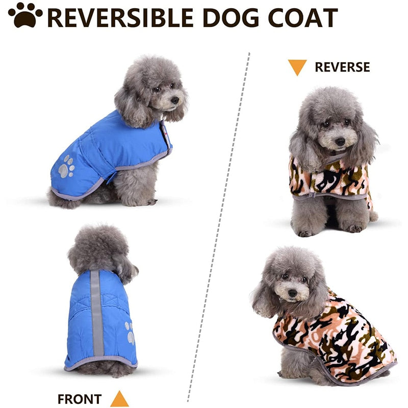 Reversible Classic Dog Overcoat