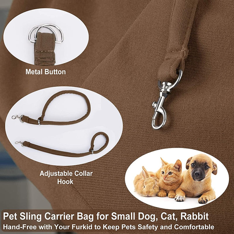 Wide Shoulder Strap Dog Sling Bag