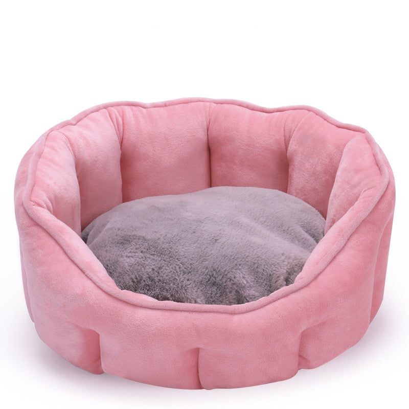 Overstuffed Bolster Soft Pet Bed