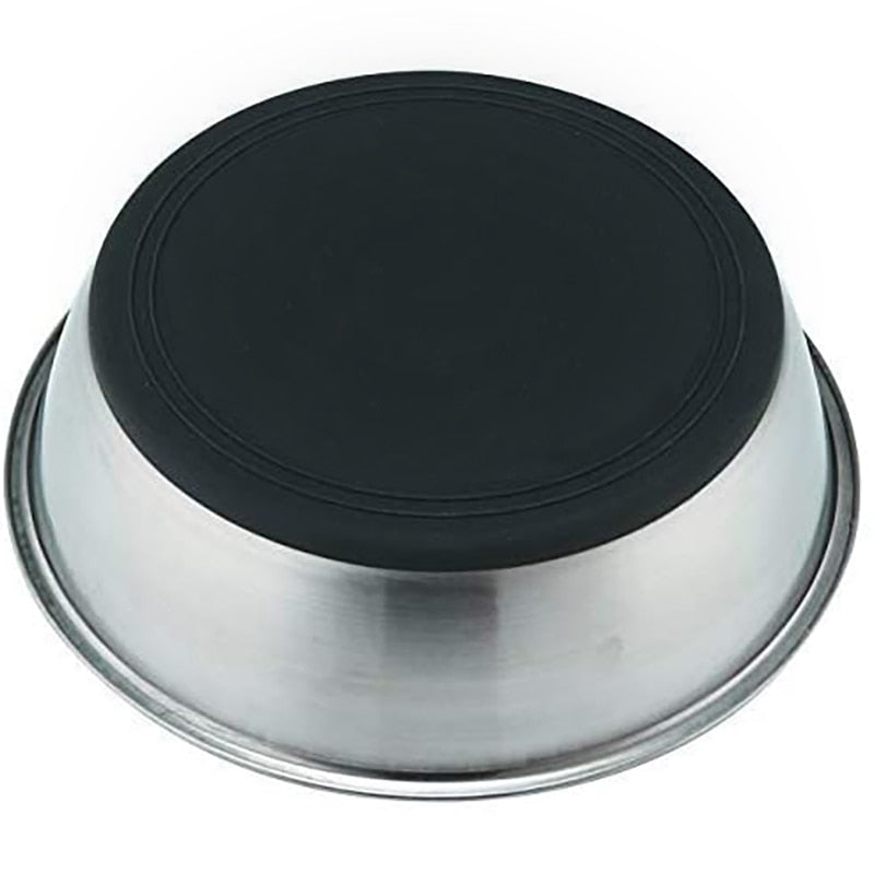 Silicone Bottom Stainless Steel Dog Bowl