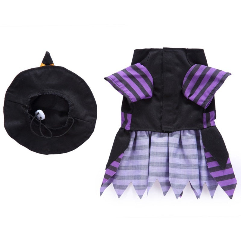 Halloween Purple Wizard Pets Costume