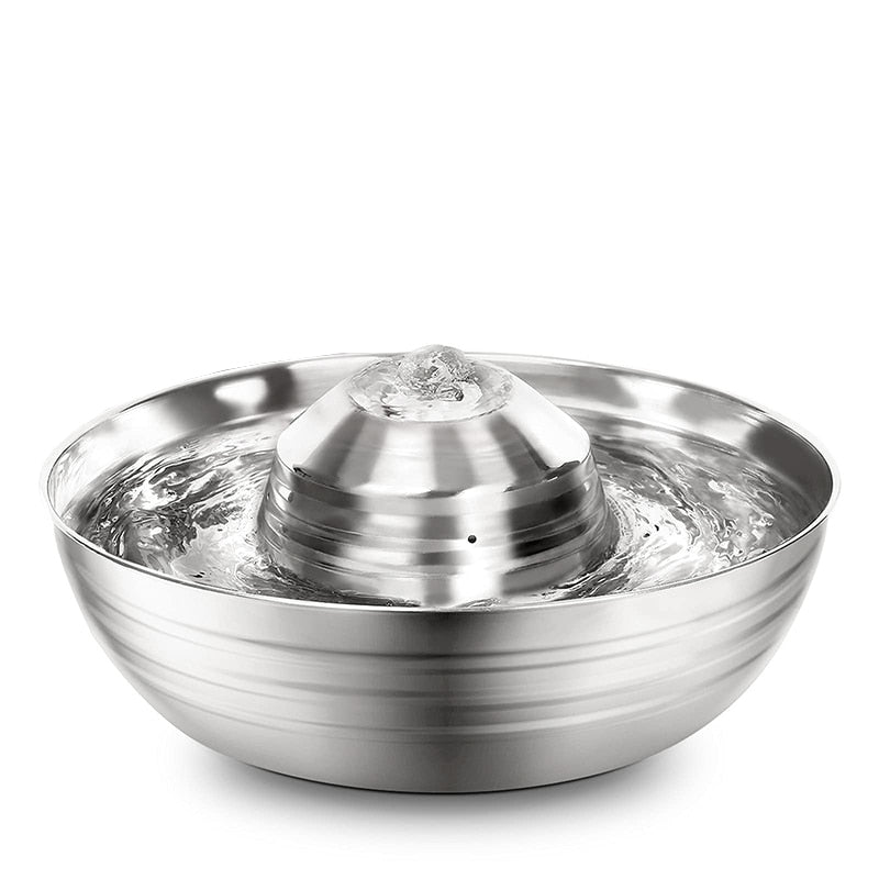 2L Stainless Steel Pet Drinking Fountains