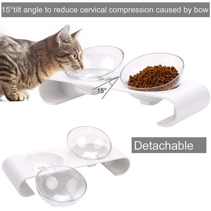 Unique Buckle Design 15° Tilted Pet Bowl