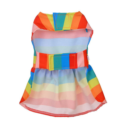 Cute Rainbow Dog Princess Skirt