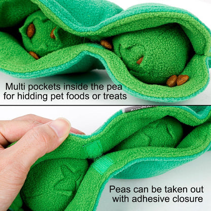 Squeaky Peas Dog Snuffle Toy