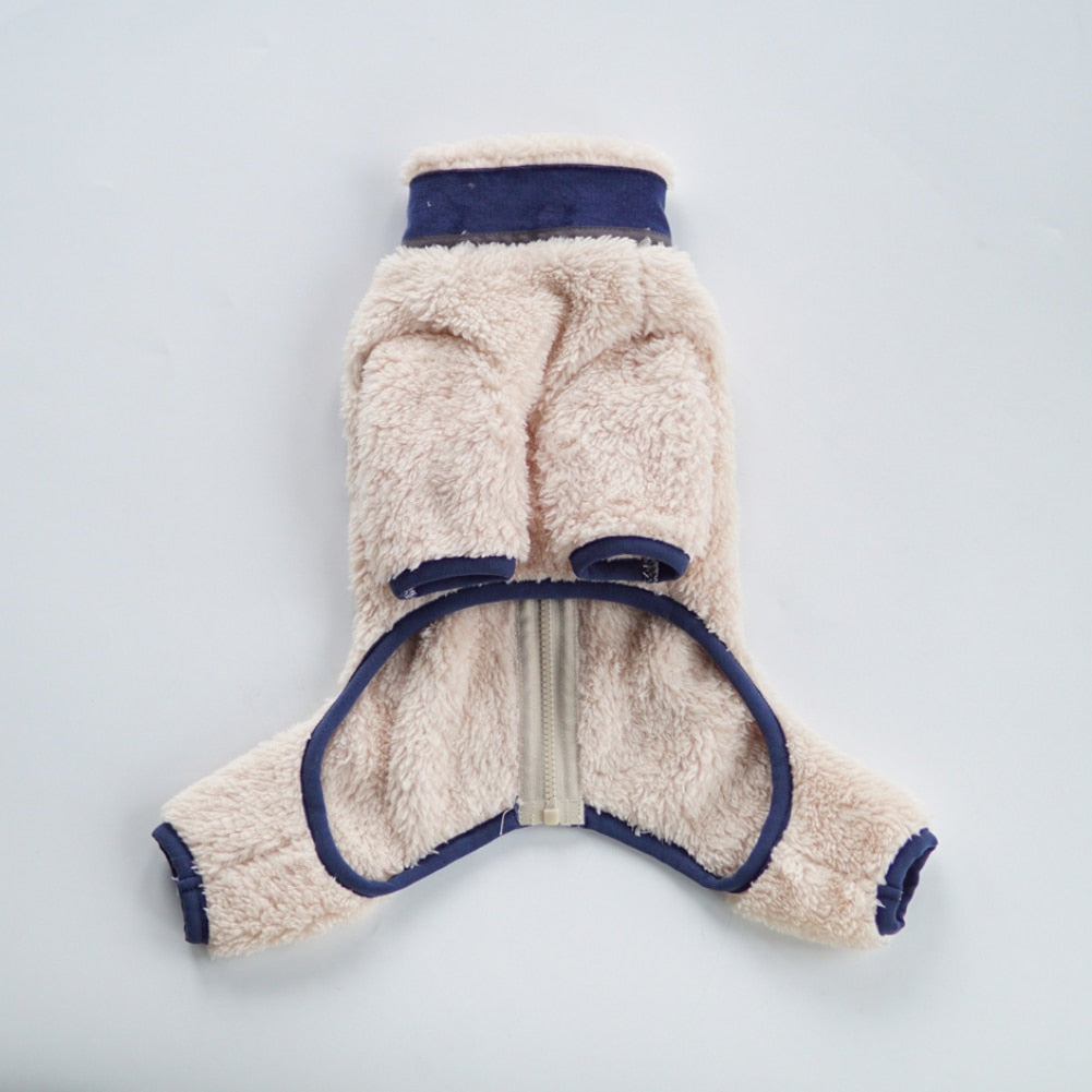 Soft Plush Winter Dog Jumpsuit