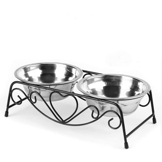 Sturdy Stainless Steel Double Dog Bowls