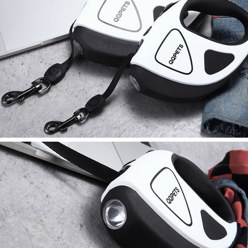 Automatic Extension LED Dog Leash