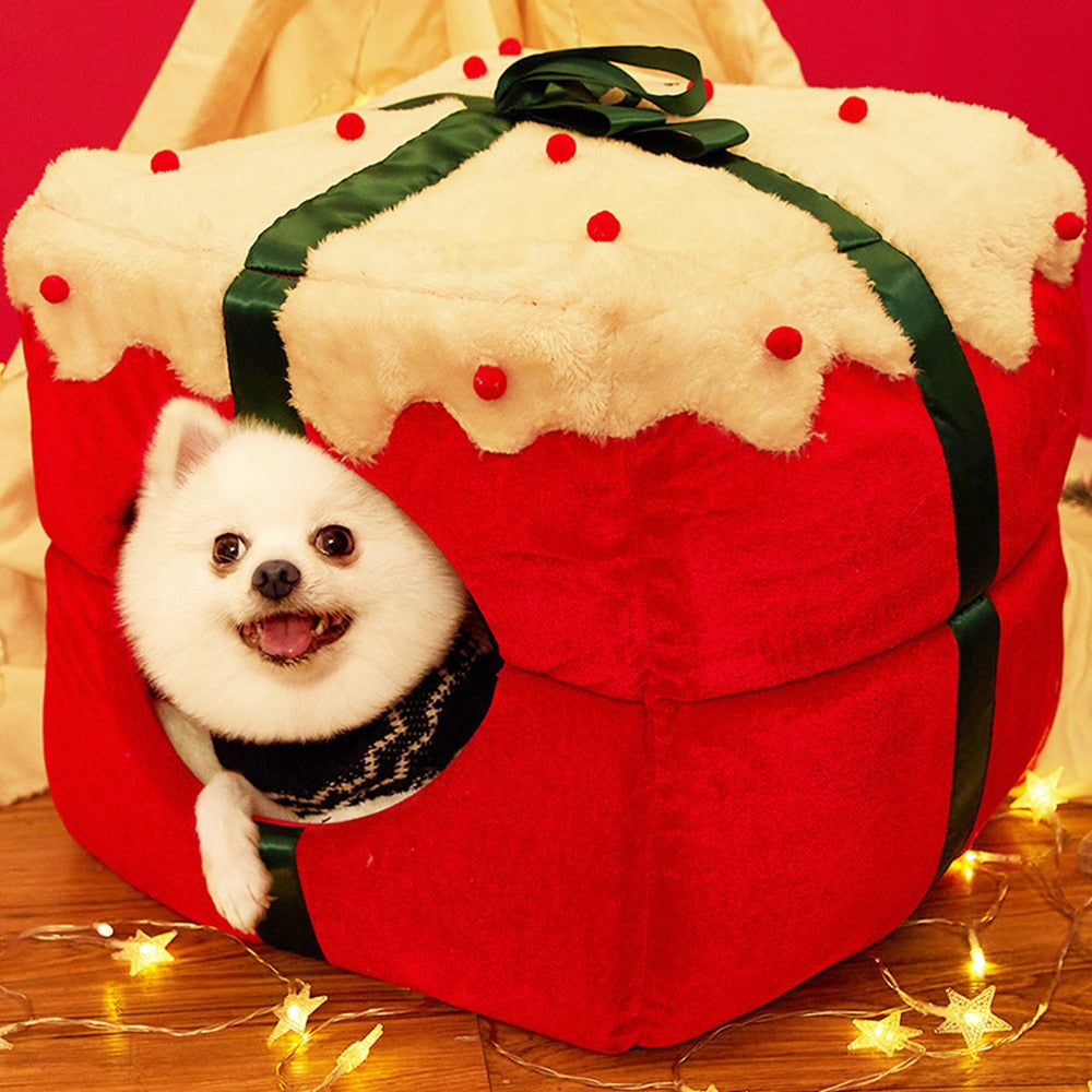 Christmas Box Pet House