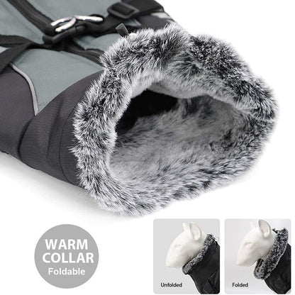 Soft Furry Collar Winter Dog Clothes