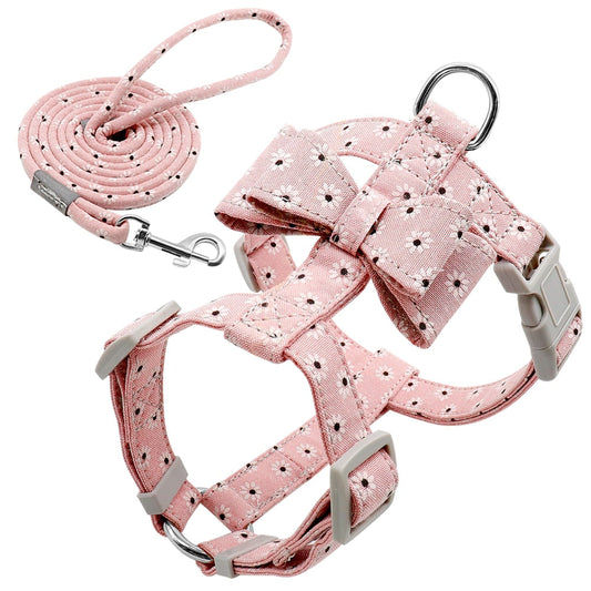 Adjustable Nylon Puppy Bowknot Harness