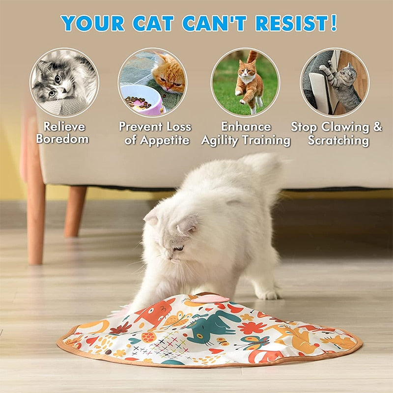 360 Rotating Teasing Feather Cat Toy