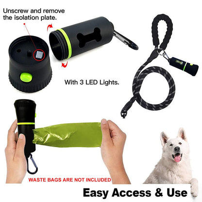 Led Light Dog Poop Bag Holders